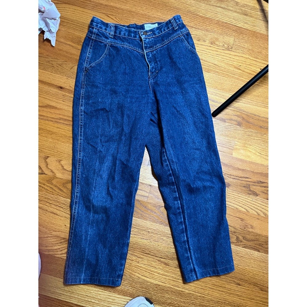 Vintage Y2K Calvin Klein High Waisted Tapered Leg Jeans Blue Denim Women Size 11